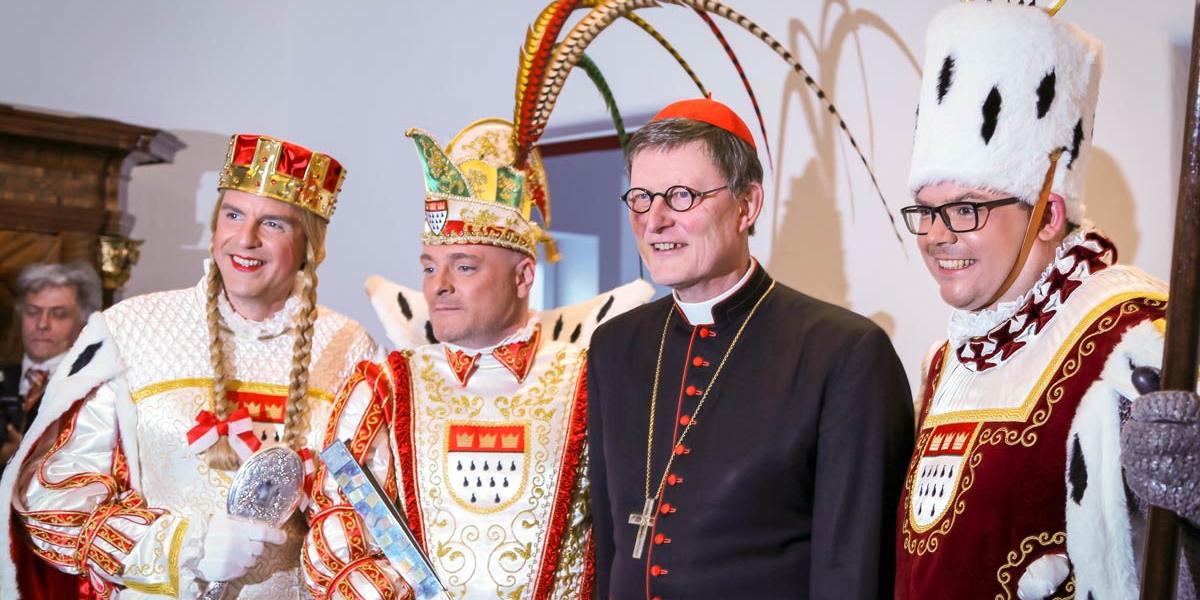 Kölner Dreigestirn zu Besuch bei Kardinal Woelki