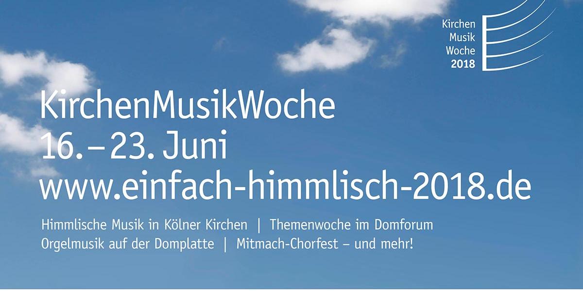 Plakatmotiv zur KirchenMusikWoche 2018