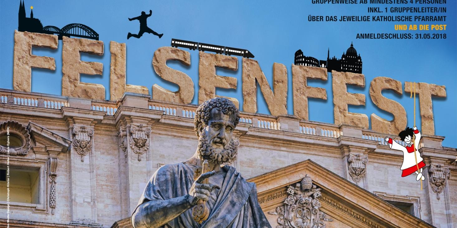 Plakat zur Ministranten-Wallfahrt 2018 nach Rom