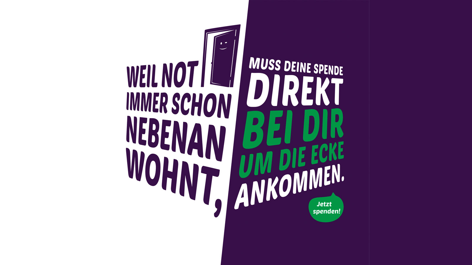 'Füreinander. Für hier.'