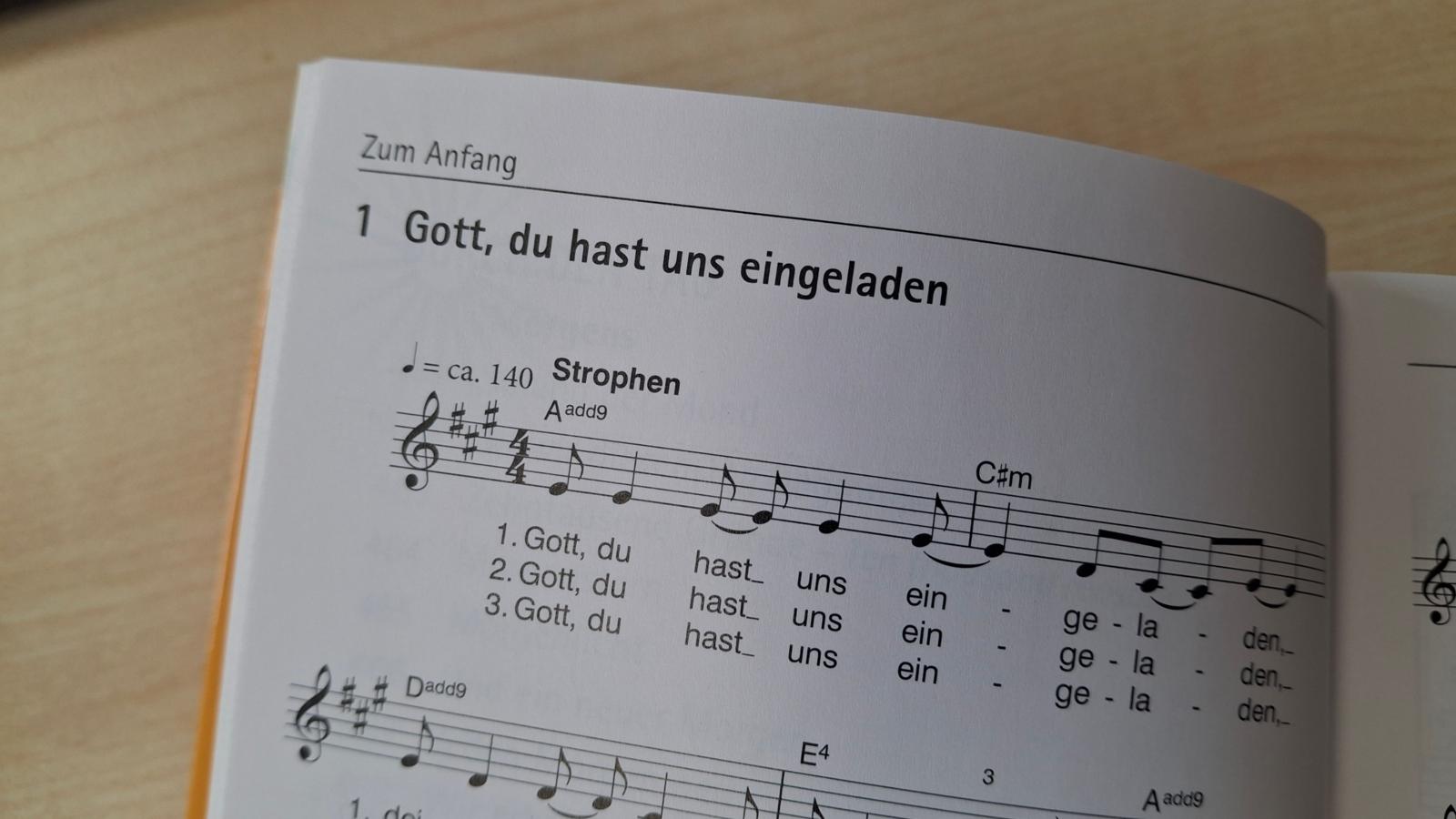 Ausschnitt Jugendliederbuch „JuLi“