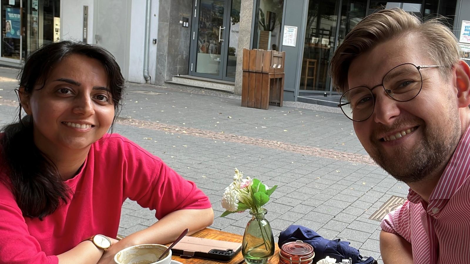 Im Dialog: Benjamin Gerlich und Nasrin Bani Assadi