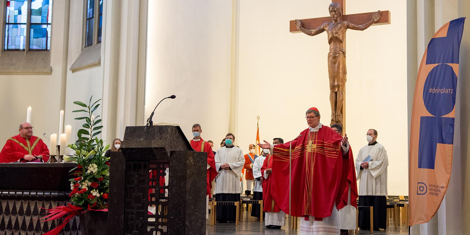 Kardinal Woelki im Pontifikalamt zur Einweihung der neuen Räumlichkeiten der KHG Düsseldorf