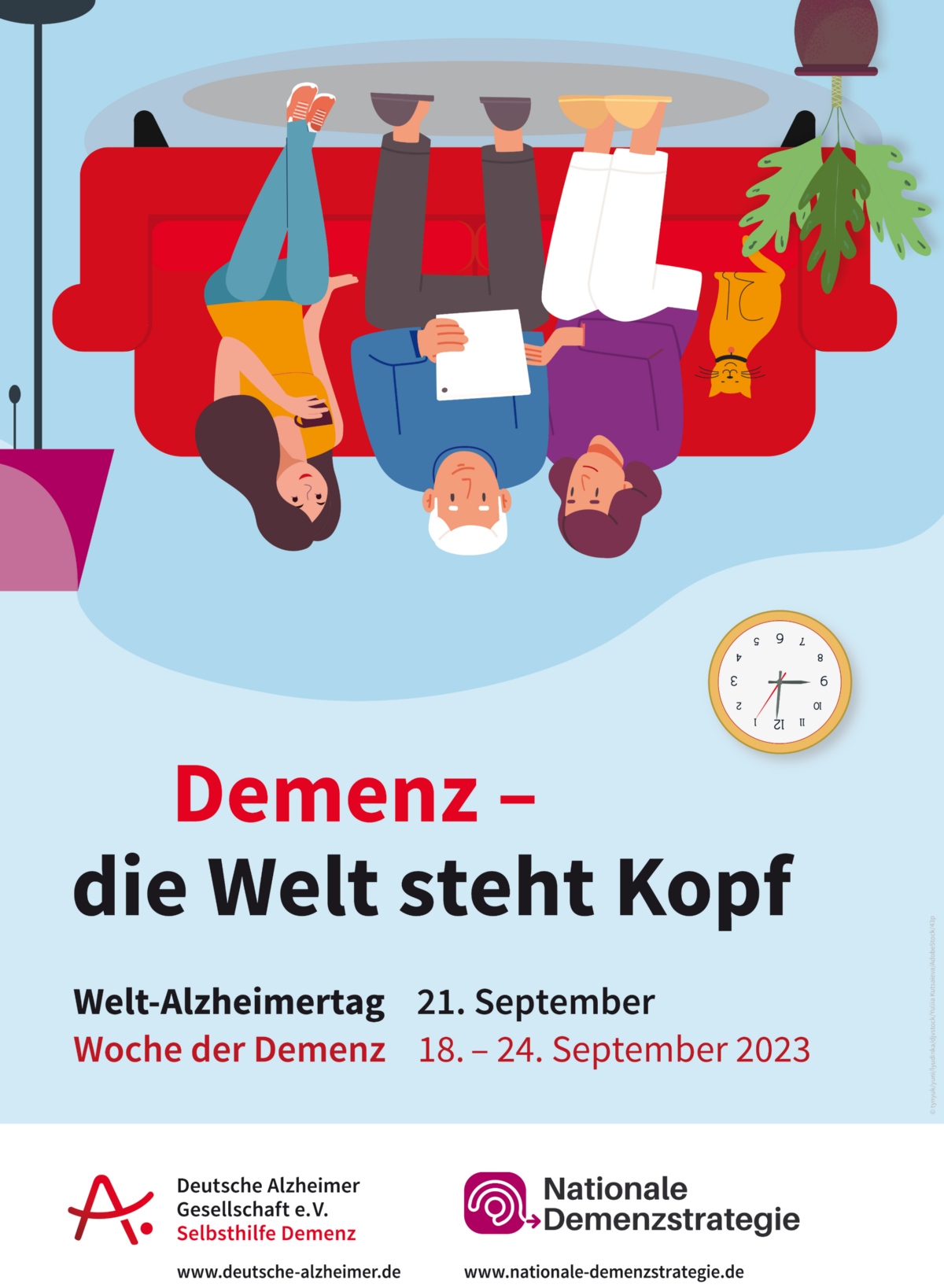 Plakat zum Welt-Alzheimertag 2023