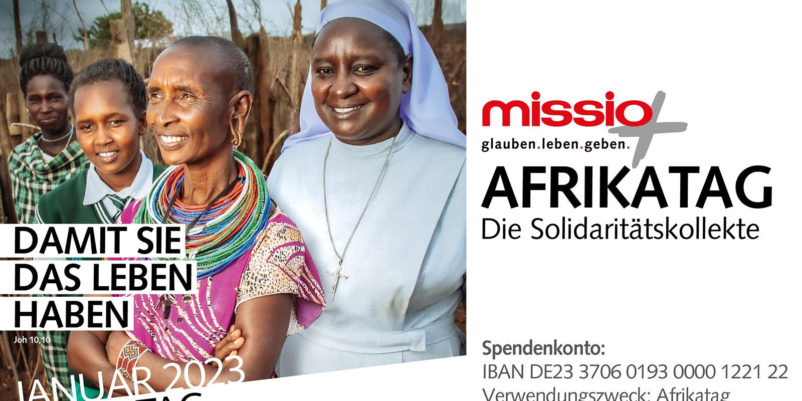 Spendenbanner zum Afrikatag 2023