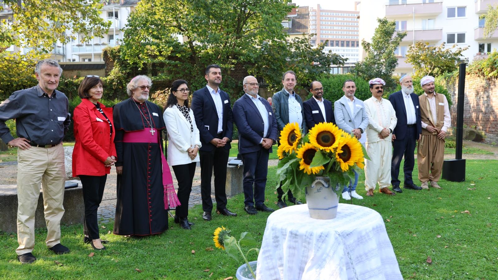 Multireligiöse Feier 'Schöpfung & Natur' am 18. September 2024 im Garten der Geligionen des 'In Via', Köln.