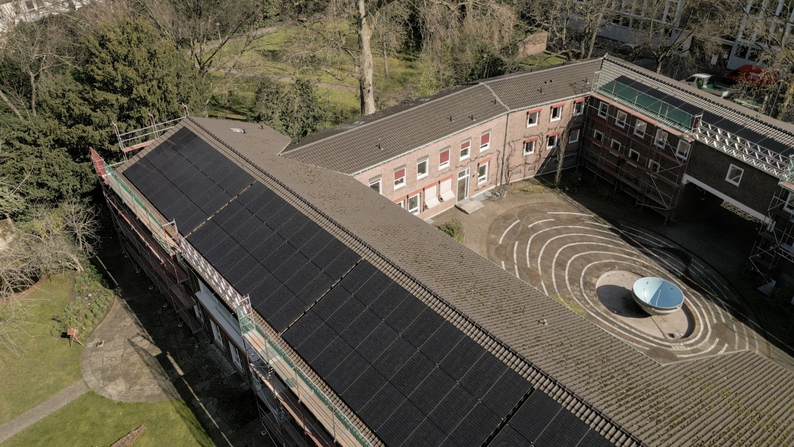 Photovoltaikanlage auf dem Erzbischöflichen Haus