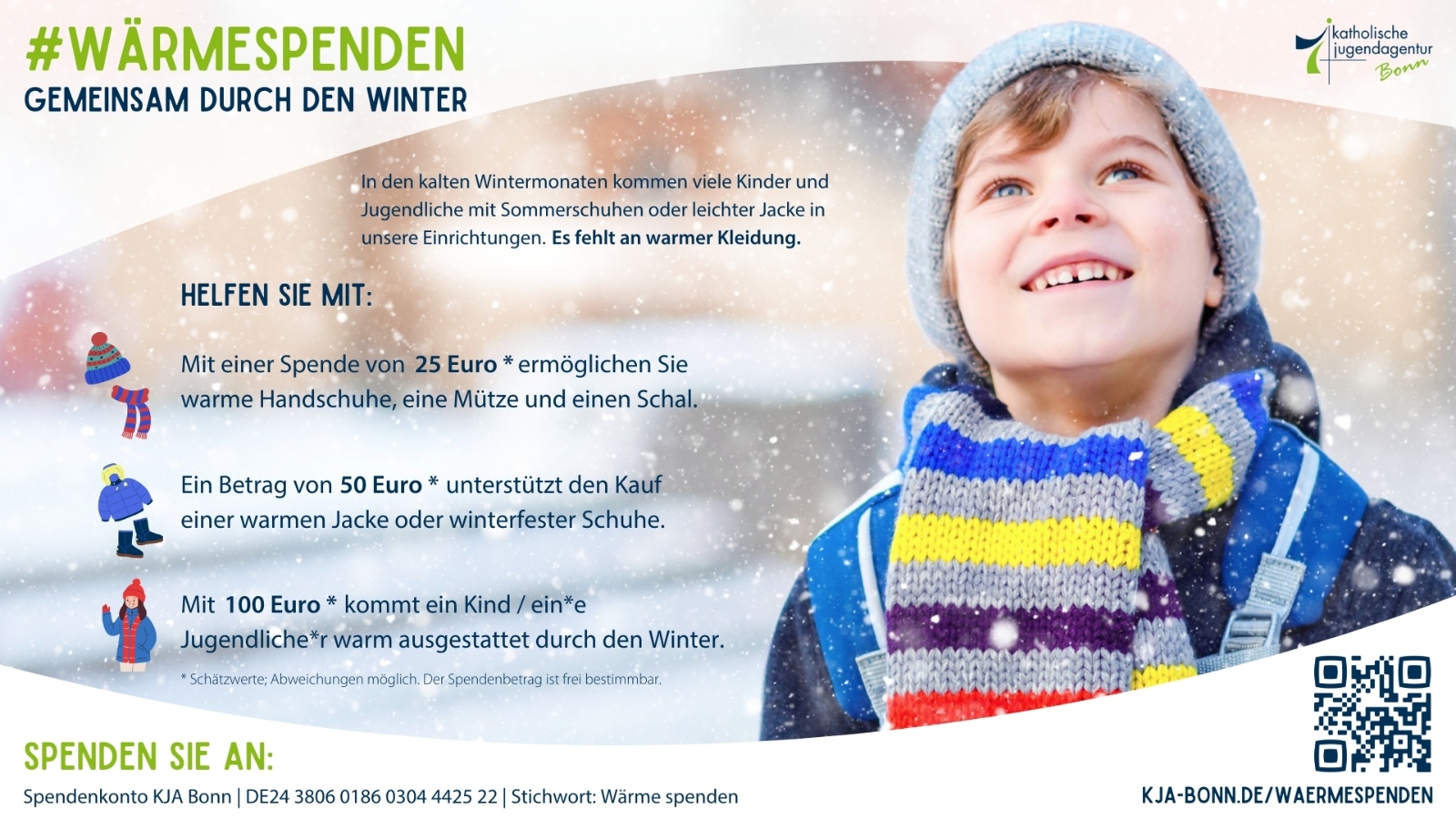 KJA-Bonn Kampagne #wärmespenden